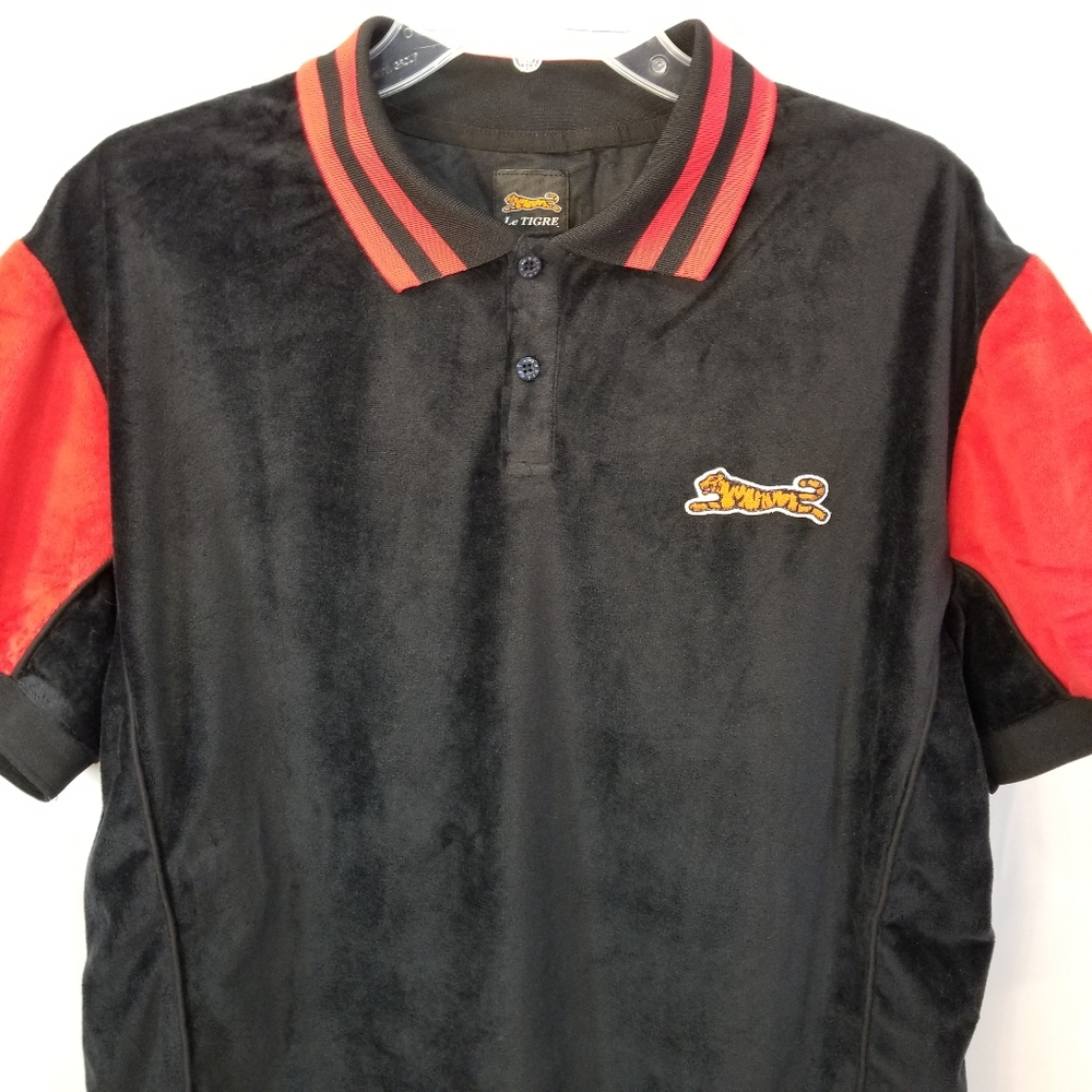 Le Tigre Polo Shirt Large Tigre Logo Black XL